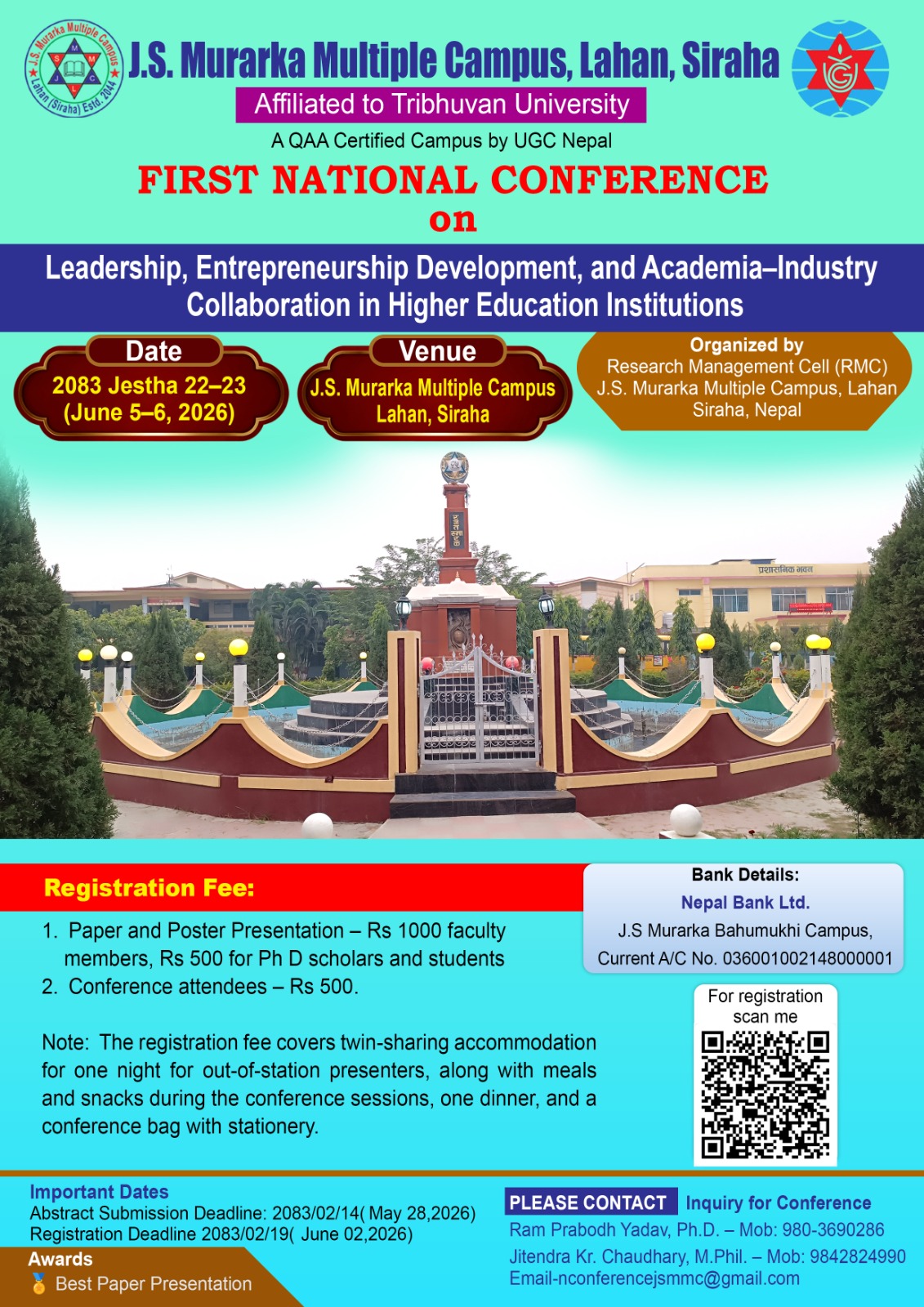 Invitation for National Conference 2026