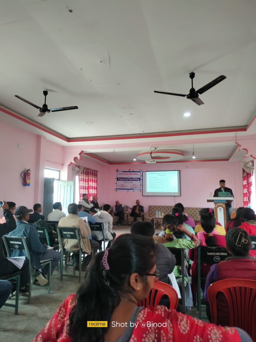 A Two Day Workshop on Proposal Thesis Writing Second Day J.S. Murarka Multiple Campus Lahan